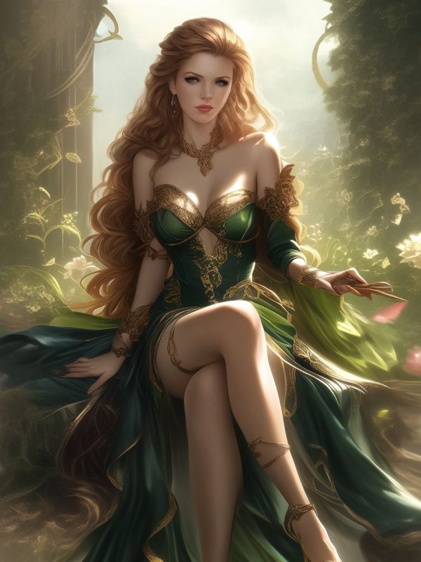 Feyre Archeron in the Spring Court